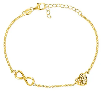 Immagine prodotto di Bracciale elegante placcato oro con ornamenti BRC33Y