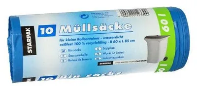Produktbild von Müllsäcke LDPE 140?L – 110?x?80?cm, schwarz