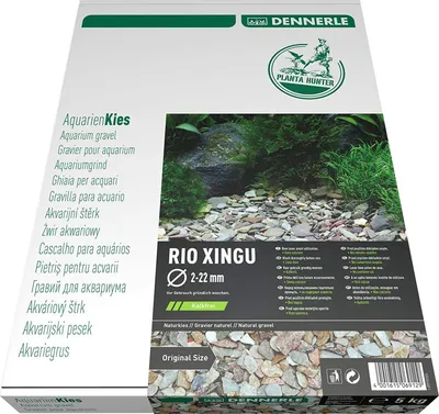 Obrázek produktu pro Akvarijní štěrk DENNERLE Plantahunter Rio Xingu 2-22 mm, 5 kg