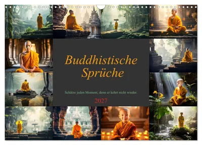 Zdjęcie produktu dla Mądrości buddyjskie (kalendarz ścienny na rok 2027, format DIN A3, poziomy), kalendarz miesięczny CALVENDO