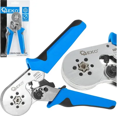 Immagine prodotto di Pinza crimpatrice, pinza pressatrice per terminali elettrici, pinza per connettore auto 0.25-6 mm² Geko