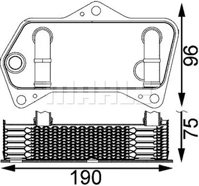 Produktbild von MAHLE Ölkühler Automatikgetriebe CLC 202 000S für VW GOLF VI (5K1)