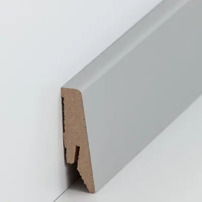 Produktbild von Fußleisten / Sockelleisten "Coburg" (MDF foliert / 718.5837) - Steingrau