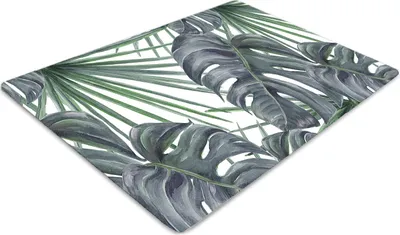 Produktbild von Stuhlunterlage Bürostuhlunterlage 120 cm x 90 cm Bodenmatte Bürostuhlunterlage - Exotische Vegetation