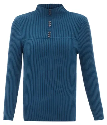 Produktbild von AODA damen strickpullover - blau, XS/S