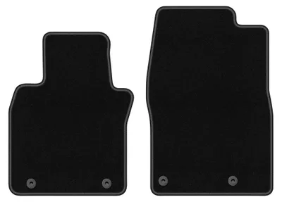 Image de Tapis avant en moquette pour Mazda 3 IV 2019- (à hayon/berline) – 2 pièces, noirs, sur mesure – Wielganizator BASIC