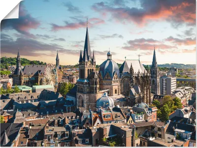 Produktbild von David Engel: Aachen Panorama, Produkt:Poster, Größe:30x40 cm / Poster