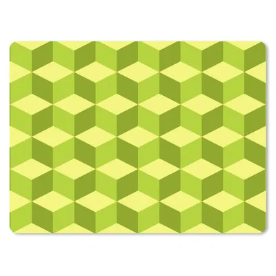 Produktbild von MuchoWow® Mauspad Mousepad Muster - Grün - Blöcke 40x30 cm - Mousepads - Maus Mat - Pad - Mausunterlage - Anti Rutsch
