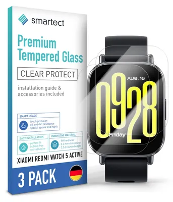 Produktbild von 3x Schutzglas Panzerfolie für Xiaomi Redmi Watch 5 Active Displayschutz Hartglas