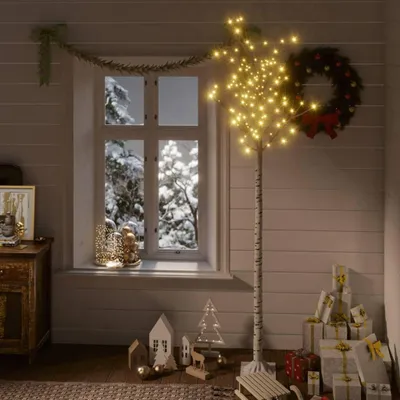 Zdjęcie produktu dla Maison Exclusive – choinka bożonarodzeniowa 220 diod LED, 2,2 m, ciepła biel, do użytku wewnątrz i na zewnątrz