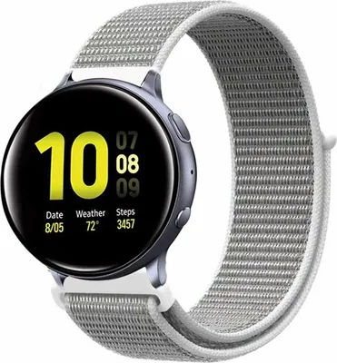 Produktbild von Strap-it Samsung Galaxy Watch Active / Active 2 Armband Nylon (Muschel)