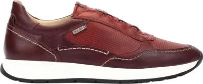 Produktbild von Pikolinos Herren Sneaker Leder Slipper Kontrastsohle lose Einlagen Getafe M2B-6284C1, Größe:41 EU, Farbe:Rot