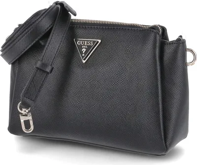 Produktbild von Guess Damen Schultertasche/ Umhängetasche NOELLE Schwarz Synthetik-