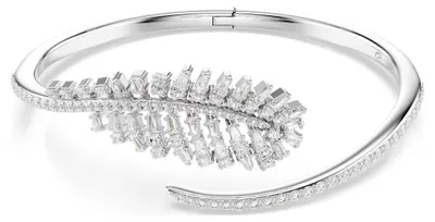 Produktbild von SWAROVSKI Vienna Armreif Feder weiß rhodiniert 5754275