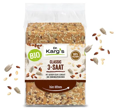 Produktbild von Dr. Karg's 23906, 1 Stück(e), 445 kcal, 1862 kJ, 113 kcal, 4 g, 12 g