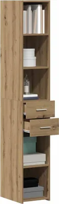 Obrázek produktu pro knihovna se zásuvkou Artisanový dub 30 x 42,4 x 185,2 cm