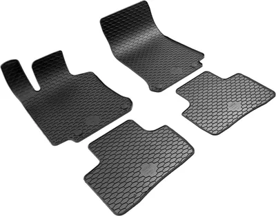Produktbild von WALSER DirtGuard Gummi Fussmatten Auto für Mercedes-Benz GLC/GLC Coupe 2015-2022, Mercedes-Benz EQC 2019-Heute, 100% passgenaue Auto Fußmatten, robuste Universal Fußmatte Auto