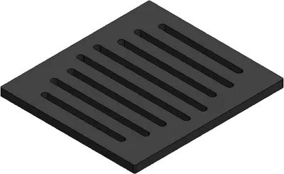 Produktbild von Eckiger Kaminrost/Ascherost 205 x 185 x 15 mm für Oranier Kaminöfen