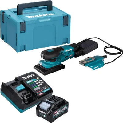 Obrázok produktu pre Makita BO 005 CGM101 Akumulátorová orbitálna brúska 40 V max. 80 x 130 mm 3,0 mm zdvih Bezkartáčová + 1x akumulátor 4,0 Ah + nabíjačka + Makpac
