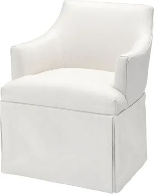 Produktbild von Casa Padrino Designer Sessel Weiß 63 x 63 x H. 81 cm - Luxus Kollektion