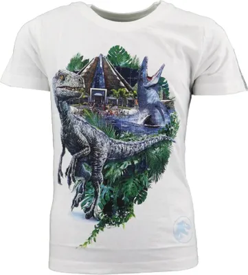 Produktbild von Jurassic World Jungen Kinder kurzarm T-Shirt – Weiß / 110
