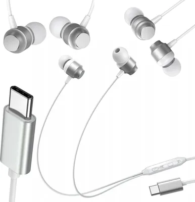 Produktbild von Joyroom Kabelgebundene Sport In-Ear Kopfhörer Usb-C Silber