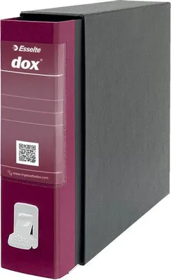 Immagine prodotto di Esselte Dox 2 raccoglitore ad anelli A4 Nero, Bordeaux