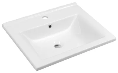 Productafbeelding van Aqualine ZUNO 55 keramische wastafel, 55x45 cm, wit