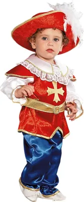 Musketier Kostüm Aron für Kinder Gr. 80- 92 Mittelalter Märchen Fasching Karneval Mottoparty Kinderfasching Die drei Musketiere