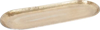 Obrázek produktu pro Skandinávský design Podnos na svíčky Ilnur Gold Oval 45 cm