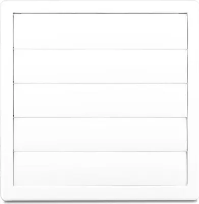Produktbild von Lüftungsgitter mit Schwerkraftlamelle 170*170, FI 100 Weiß - RX 02-307