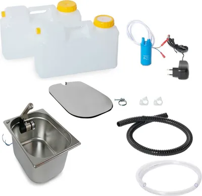 Image de 230V Camping Evier kit de lavage Evier couverture caravane camping-car T6