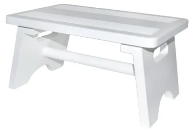 Hocker 'Ara', abnehmbar, weiß, 41x46x45 cm