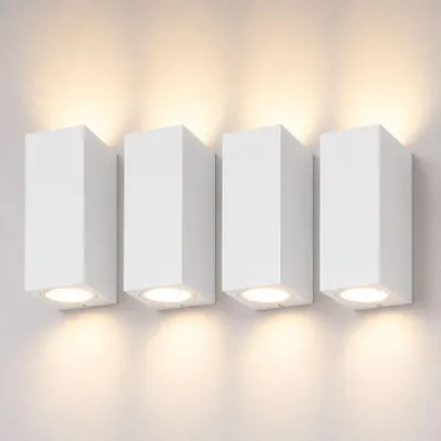 Image de HOFTRONIC - Appliques murales LED 4 pièces IP65 Blanc Up & Down