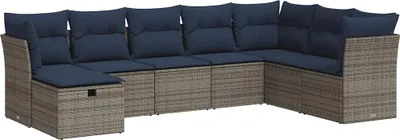 Zdjęcie produktu dla VidaXL 3325337, Granatowy (marynarski), Żywica, Stal, 550 mm, 550 mm, 370 mm