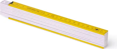 Immagine prodotto di Metrie, metro pieghevole Block-52, bianco-giallo sole, 2 m