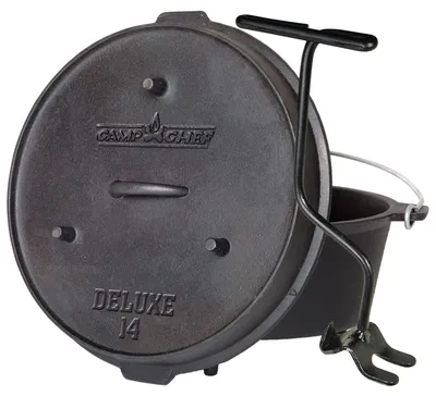 Productafbeelding van Camp Chef Deluxe Dutch Oven 14" (Ø36cm) met lifter (7,6L)