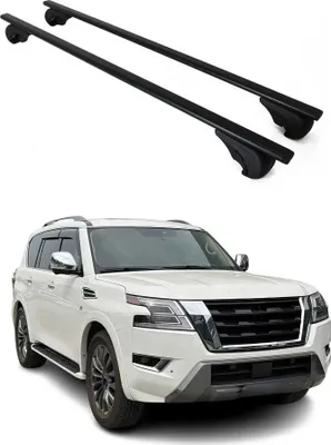 Produktbild von Dachträger Grundtäger für Nissan Patrol 2010-2024 75kg Metall Schwarz 2 tlg