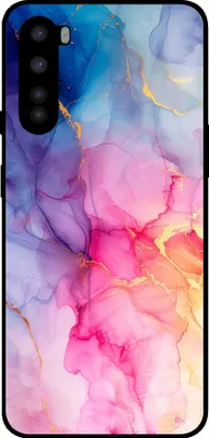 Produktbild von Smartphonica Telefon Fall geeignet für OnePlus Nord mit Marmor Druck - TPU zurück Abdeckung Fall Marmor Design - Regenbogen