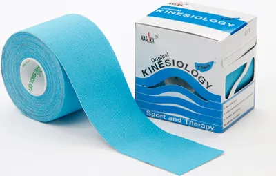 Produktbild von Nasara Kinesiologie Tape 5 cm x 5 m : türkis/blau Farbe: türkis/blau