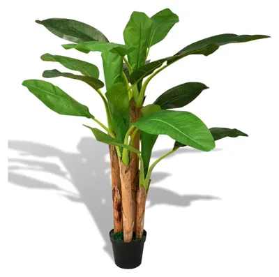 Produktbild von Künstlicher Bananenbaum mit Topf 175 cm Grün