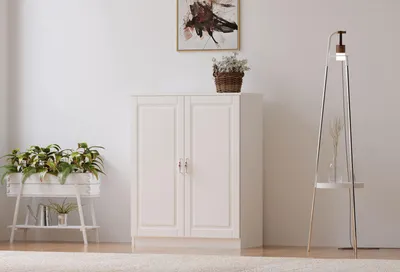 Productafbeelding van Skye Decor, model Rb-020, schoenenkast, matwit, spaanplaat, 70 x 100 x 35 cm