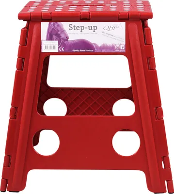 Image de Tabouret marchepied QHP pliable, couleur:rouge clair