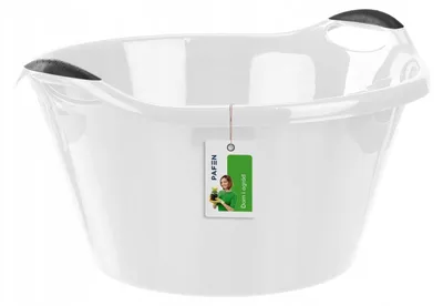 Obrázek produktu pro Pafen Kulatá miska na prádlo 25L s uchy šedá