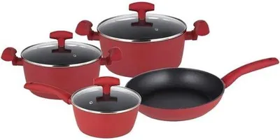Productafbeelding van Pannenset - Kookpan met Deksel - Saucepan - Braadpan - Wokpan