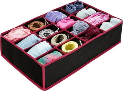 Produktbild von 5er Set Schubladen Organizer 16 Fächern  Aufbewahrungsbox Wäscheorganizer Wenko