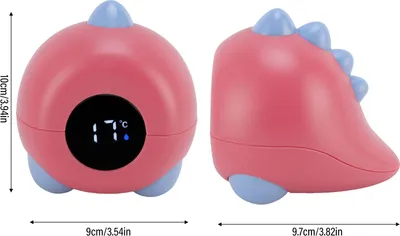 Imagen del producto de Termómetro para bebés con forma de dinosaurio, termómetro digital para medir la temperatura del agua en tiempo real, ideal para recién nacidos, para nadar y para el baño
