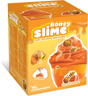 Immagine prodotto di Kit per creare slime per bambini: mescola, aggiungi brillantini e decora il tuo slime arancione e giallo soffice con decorazioni, un kit fai-da-te e un kit per esperienze ASMR per bambini