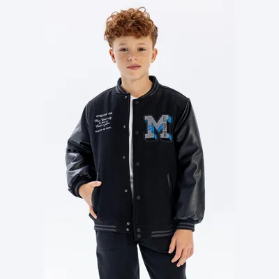 Produktbild von Minoti Jacke wattiert Schwarz Gr. 158 für Jungen