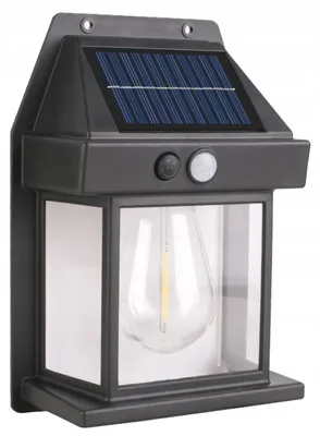 Zdjęcie produktu dla LAMPA SOLARNA Na Ścianę Halogen LED Z CZUJNIKIEM Ruchu Zmierzchu 4016